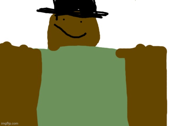 My Roblox Avatar with a top hat | image tagged in blank white template | made w/ Imgflip meme maker