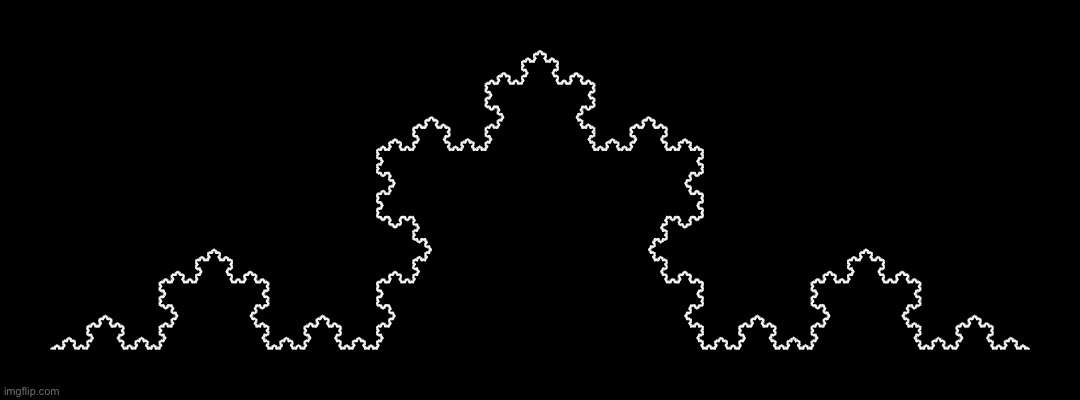 Here mates have a dumb Koch curve for no reason idk cheers | made w/ Imgflip meme maker