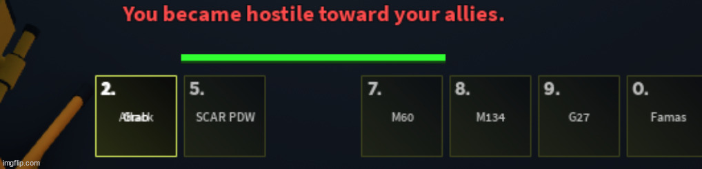 I think I broke the hotbar | made w/ Imgflip meme maker