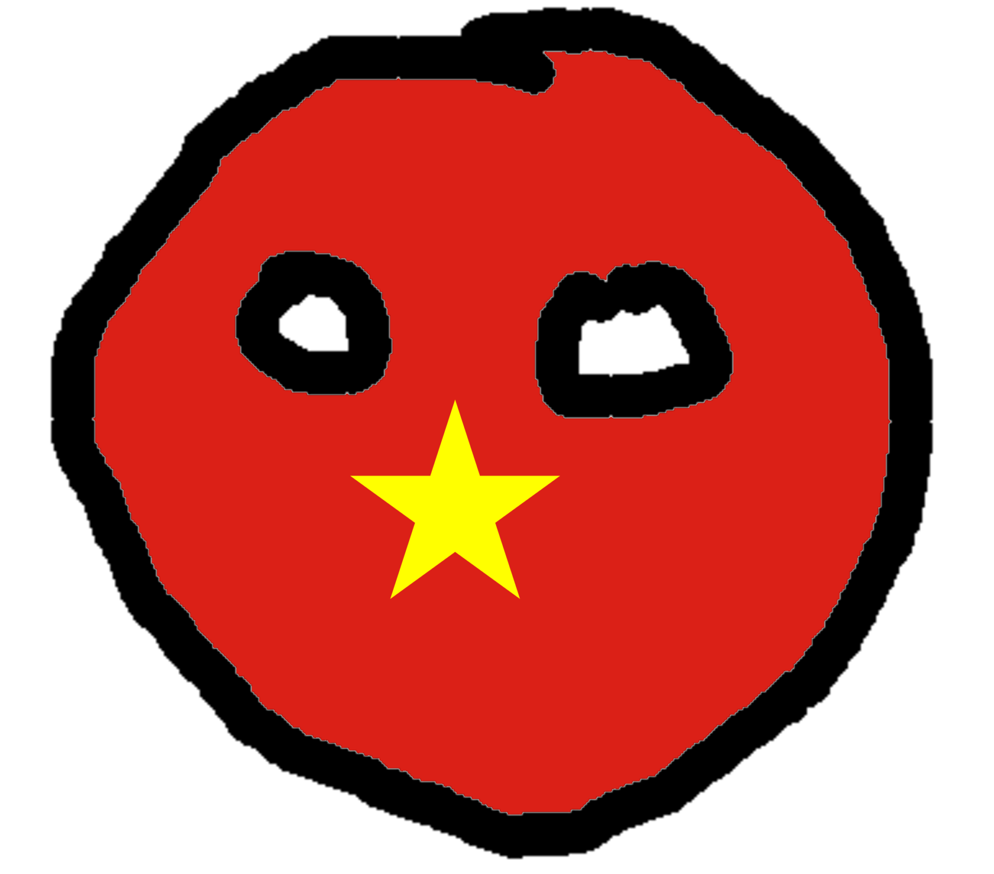 Vietnamball transparent Blank Meme Template