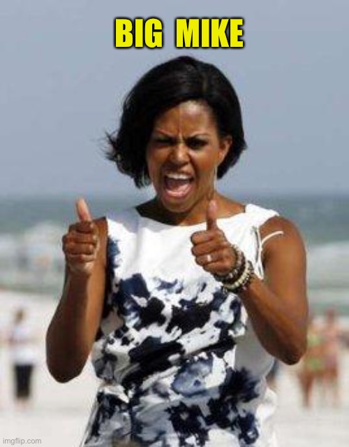Michelle Obama Approves | BIG  MIKE | image tagged in michelle obama approves | made w/ Imgflip meme maker