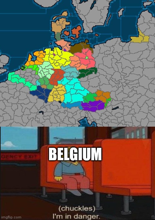This is from a rp |  BELGIUM | image tagged in im in danger | made w/ Imgflip meme maker