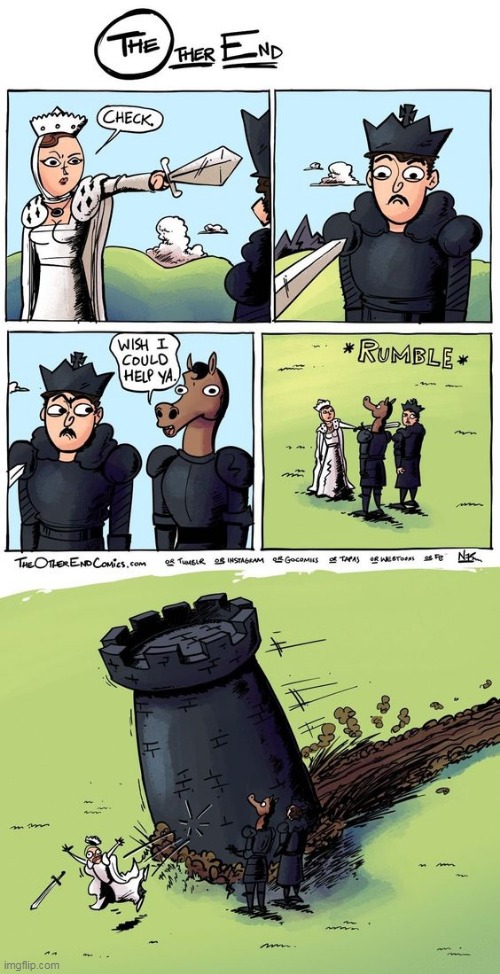 THE QUEEN IS DEAD | image tagged in chess,comics/cartoons | made w/ Imgflip meme maker