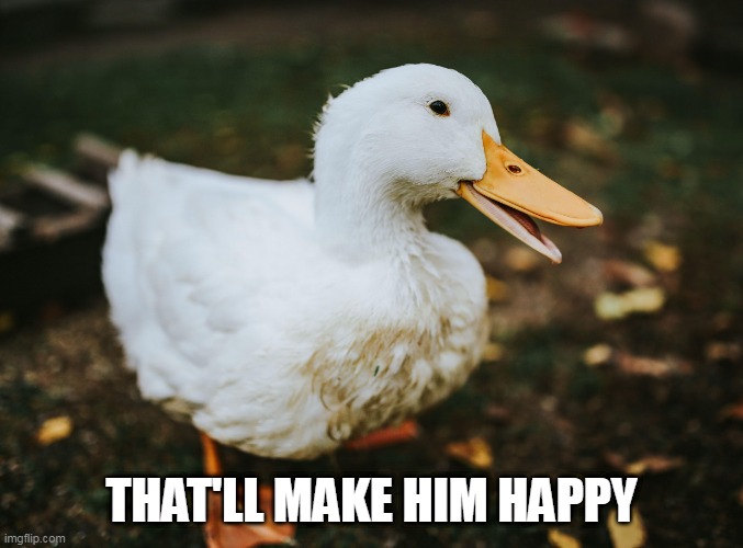 THAT'LL MAKE HIM HAPPY | made w/ Imgflip meme maker