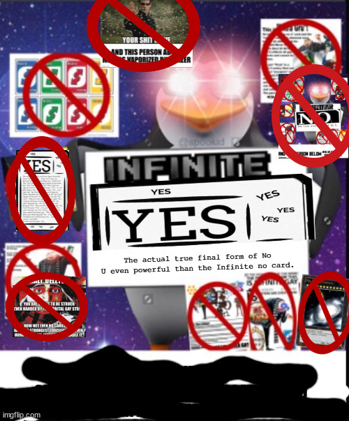 Infinite yes card | image tagged in infinite yes card | made w/ Imgflip meme maker