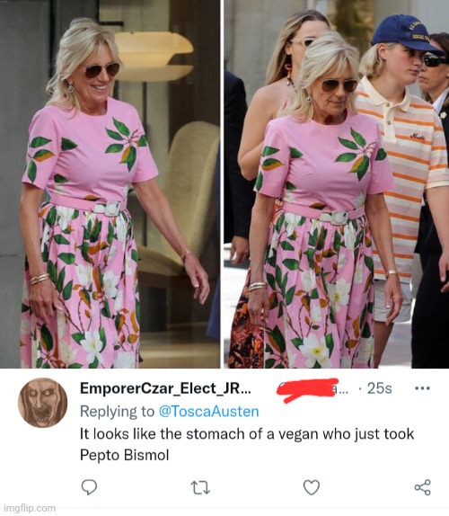 image tagged in pink,dress,rare steak meme | made w/ Imgflip meme maker