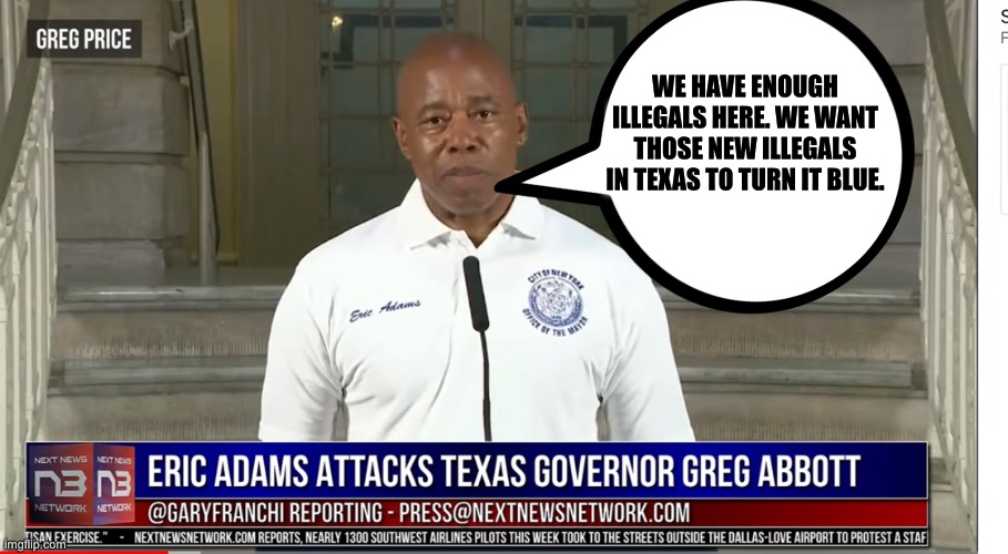 Sanctuary city mayor logic. | WE HAVE ENOUGH ILLEGALS HERE. WE WANT THOSE NEW ILLEGALS IN TEXAS TO TURN IT BLUE. | image tagged in new york city,texas,democratic party,illegal immigration,memes,sanctuary cities | made w/ Imgflip meme maker