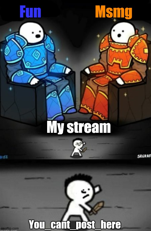 I'm not advertiseing bro | Fun; Msmg; My stream; You_cant_post_here | image tagged in the surprised duo | made w/ Imgflip meme maker