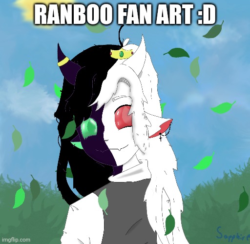 My hands hurt :-: | RANBOO FAN ART :D | image tagged in drawing,art,ranboo,fanart | made w/ Imgflip meme maker