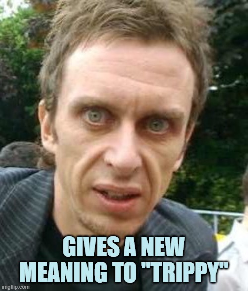 Moreish Super Hans | GIVES A NEW MEANING TO "TRIPPY" | image tagged in moreish super hans | made w/ Imgflip meme maker