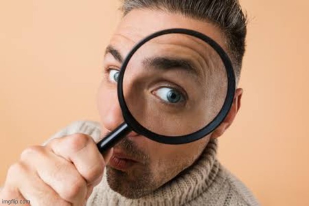 image tagged in stock man looking closely | made w/ Imgflip meme maker