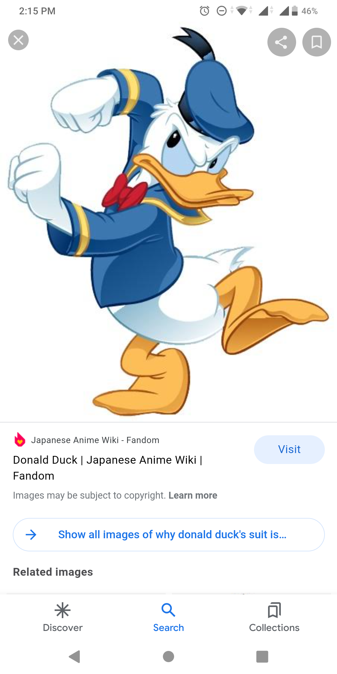 Anime Donald Duck Blank Meme Template