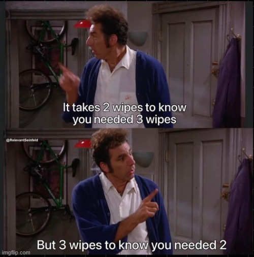 how many wipes | made w/ Imgflip meme maker