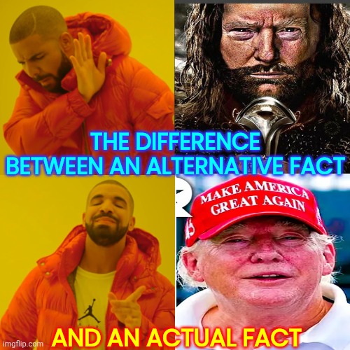 The Truth Is There Whether You Want To See It Or Not.  What He Says And What He Does Are Rarely Synonymous | THE DIFFERENCE BETWEEN AN ALTERNATIVE FACT; AND AN ACTUAL FACT | image tagged in memes,conned,played,suckered,hoodwinked,trump lies | made w/ Imgflip meme maker