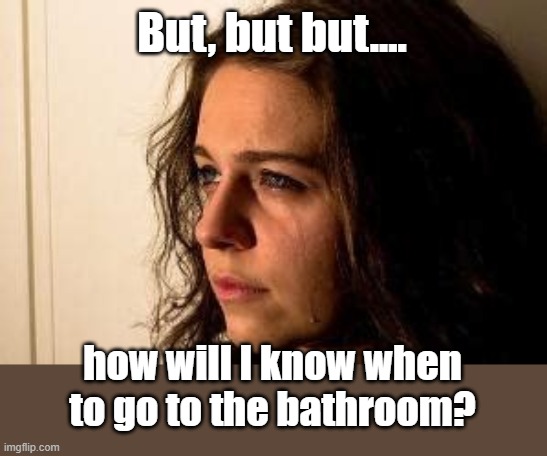 vaguely remember freedom | But, but but.... how will I know when to go to the bathroom? | image tagged in vaguely remember freedom | made w/ Imgflip meme maker