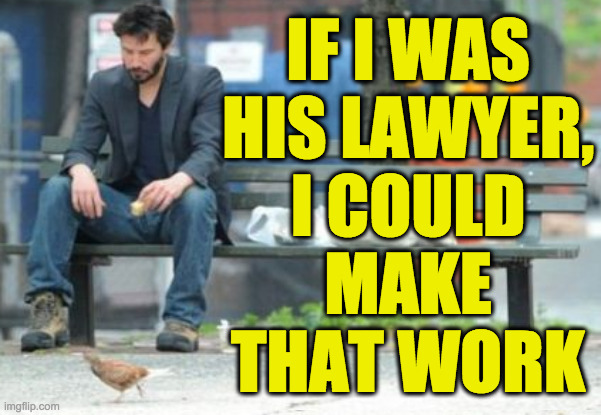 IF I WAS
HIS LAWYER,
I COULD
MAKE
THAT WORK | made w/ Imgflip meme maker