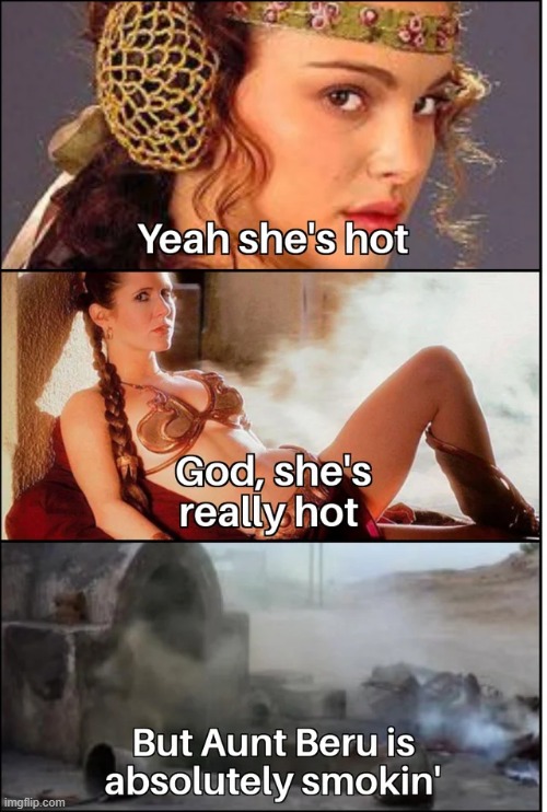 Don't Tell Owen I Said This... | image tagged in star wars | made w/ Imgflip meme maker