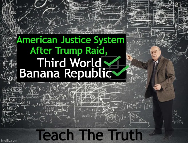 Our Statue of Liberty WEEPS . . . | American Justice System
After Trump Raid, Third World; Banana Republic; Teach The Truth | image tagged in politics,american justice,democrat party,third world,donald trump raid,unequal partisan politics | made w/ Imgflip meme maker