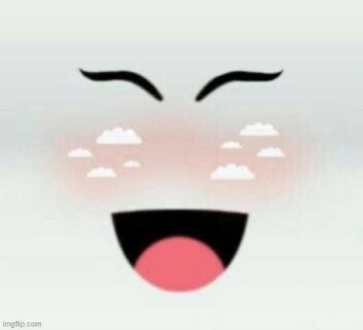 aesthetic smily with clouds | image tagged in memes | made w/ Imgflip meme maker