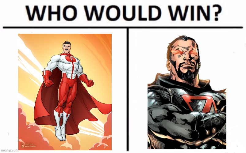 Omni Man vs General Zod | image tagged in memes,who would win | made w/ Imgflip meme maker