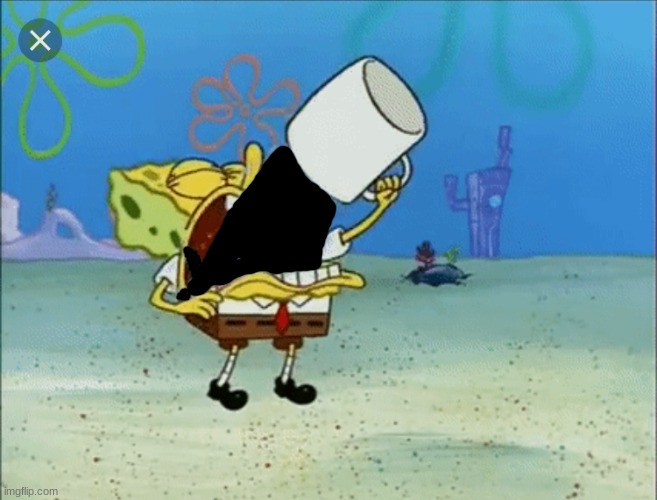 Spongebob drinking water | image tagged in spongebob drinking water | made w/ Imgflip meme maker