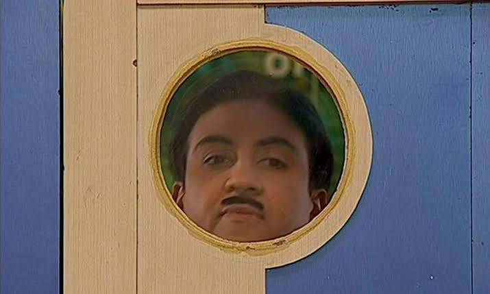 High Quality Jethalal watching Blank Meme Template