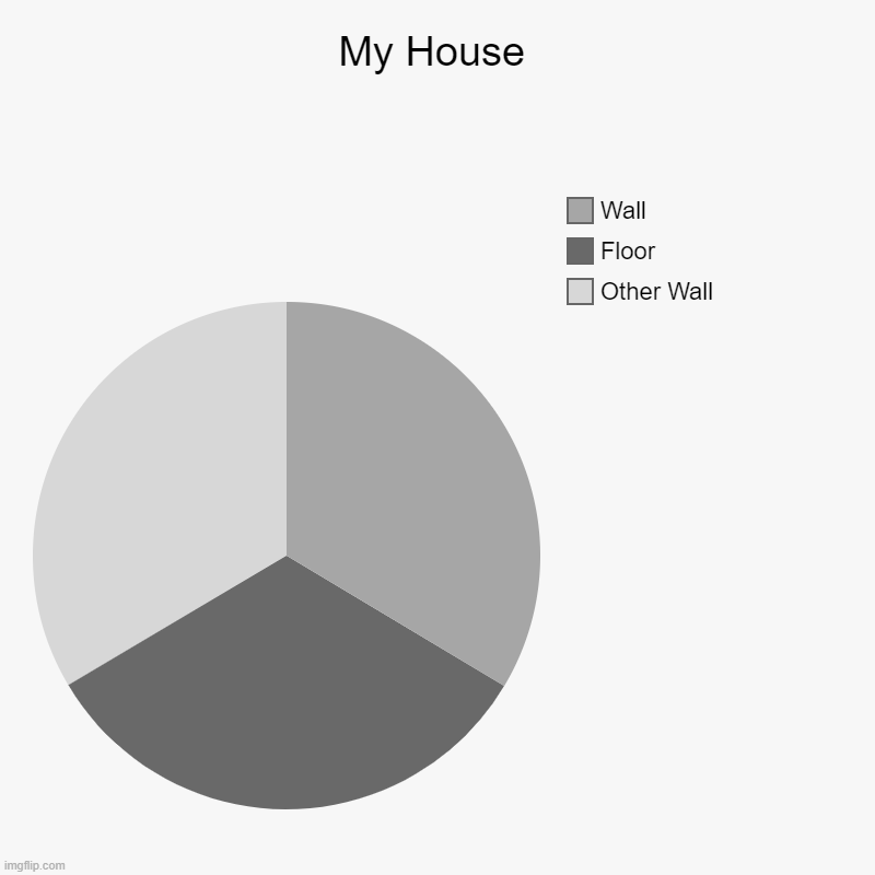 Antimeme | My House | Other Wall, Floor, Wall | image tagged in charts,pie charts | made w/ Imgflip chart maker