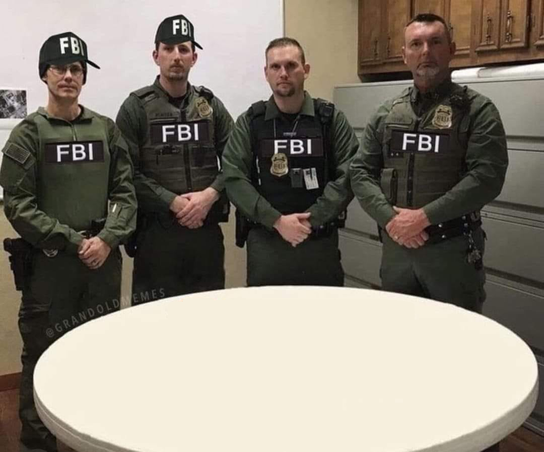 FBI table Blank Meme Template