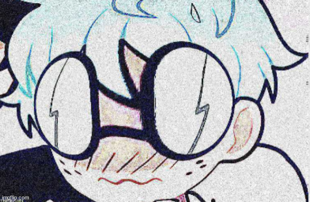 nerd emoji but deepfried to infinity | made w/ Imgflip meme maker