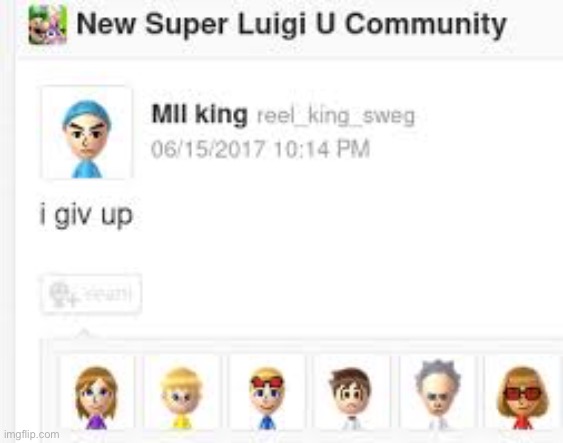 New super Luigi u community | made w/ Imgflip meme maker