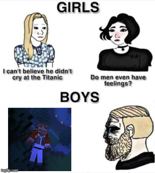 title. | image tagged in do men even have feelings | made w/ Imgflip meme maker