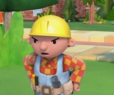 High Quality Mad Bob The Builder Template Blank Meme Template
