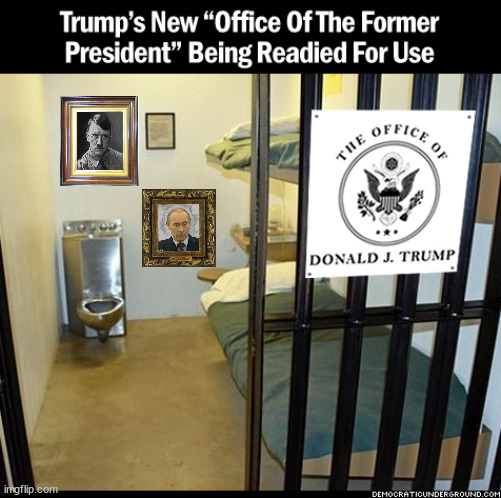 Trump's cell | image tagged in donald trump,maga,the big house,prision,criminal | made w/ Imgflip meme maker