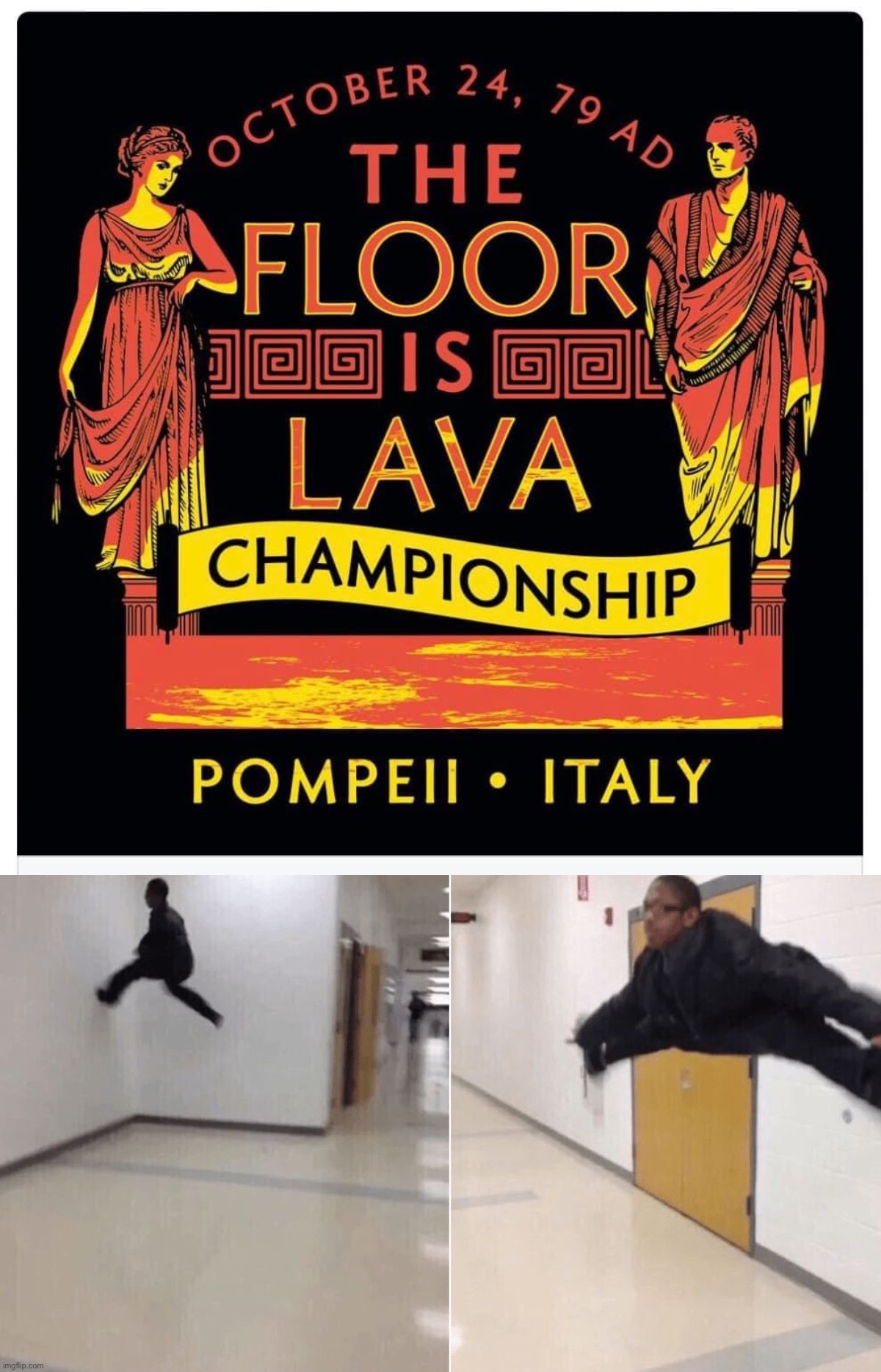 oof | image tagged in the floor is lava championship,the floor is lava,oof,historical meme,history,bruh | made w/ Imgflip meme maker
