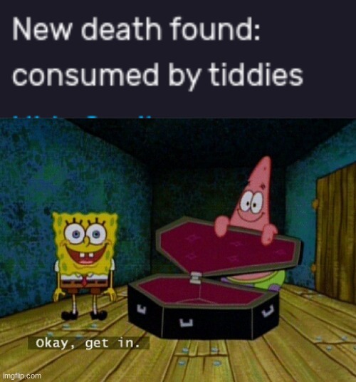 image tagged in spongebob coffin | made w/ Imgflip meme maker