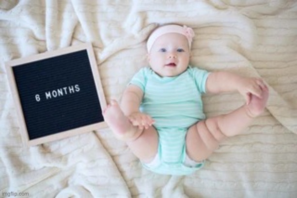 6 month old | image tagged in 6 month old | made w/ Imgflip meme maker