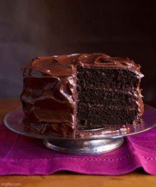 Chocolate Cake <3 | image tagged in chocolate cake 3 | made w/ Imgflip meme maker