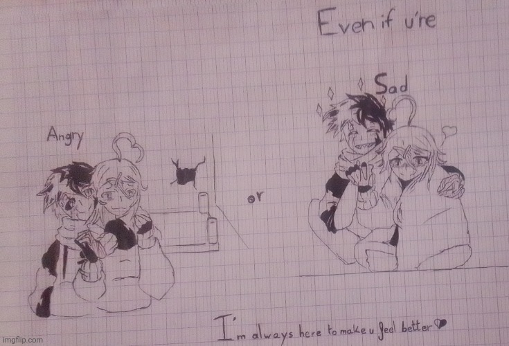 gifts 3/3 I love u Nekory-Chan | image tagged in even if | made w/ Imgflip meme maker