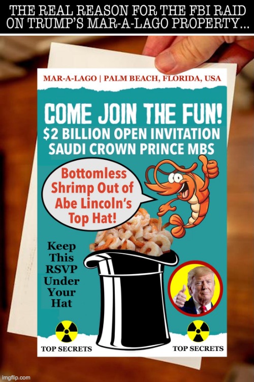 Shrimp Out of Abe Lincolns Hat Meme | image tagged in shrimp out of abe lincolns hat meme | made w/ Imgflip meme maker