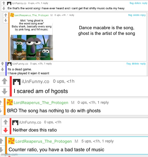 I thought ghost was the name of the song at first till i looked it up lol | Dance macabre is the song, ghost is the artist of the song | made w/ Imgflip meme maker