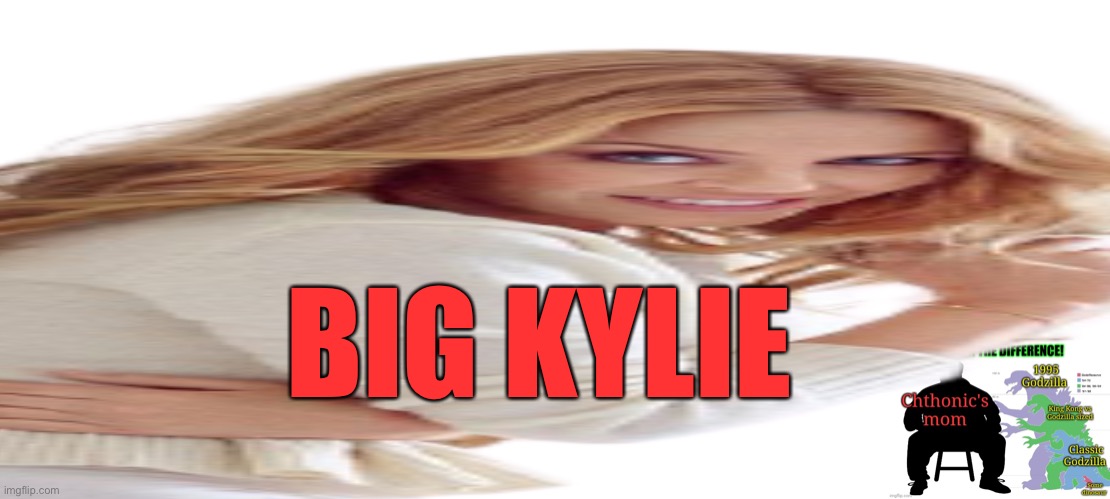 BIG KYLIE | image tagged in blank white template | made w/ Imgflip meme maker