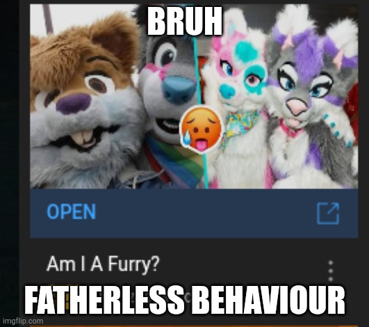 BRUH; FATHERLESS BEHAVIOUR | made w/ Imgflip meme maker