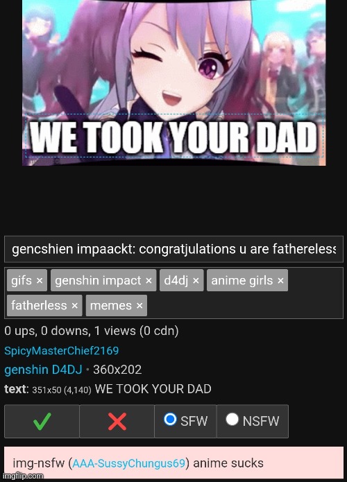 I don't even think this is a proper reason to flag something | made w/ Imgflip meme maker