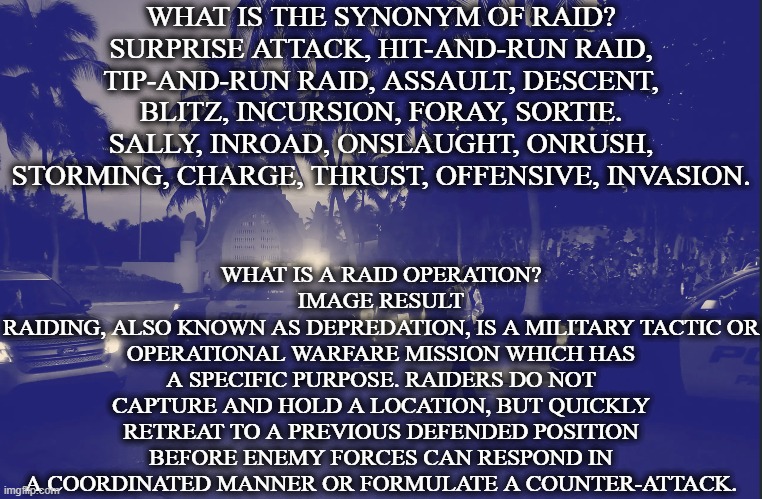 What Is The Synonym Of Raid Imgflip