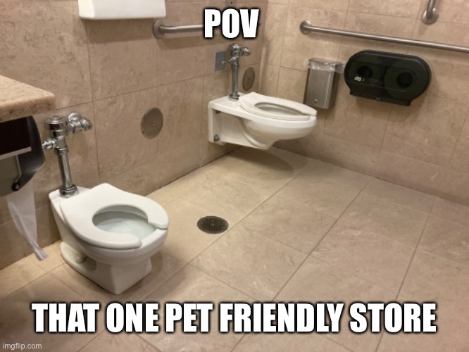 Lol | POV; THAT ONE PET FRIENDLY STORE | image tagged in pets | made w/ Imgflip meme maker