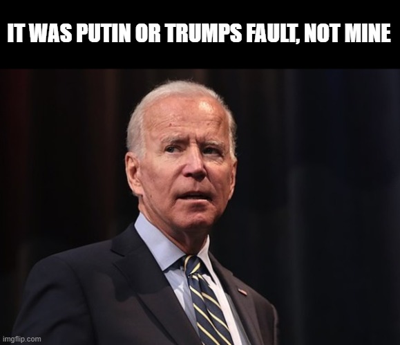 IT WAS PUTIN OR TRUMPS FAULT, NOT MINE | made w/ Imgflip meme maker