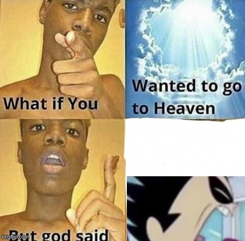 What if you wanted to go to Heaven | image tagged in what if you wanted to go to heaven | made w/ Imgflip meme maker
