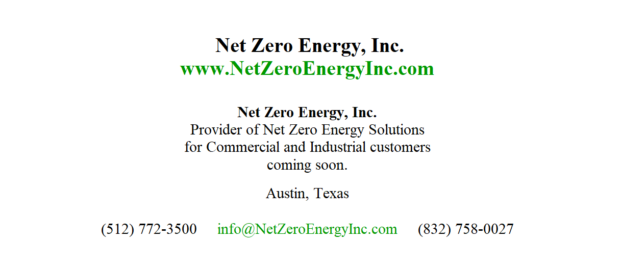 Net Zero Energy, Inc. Blank Meme Template