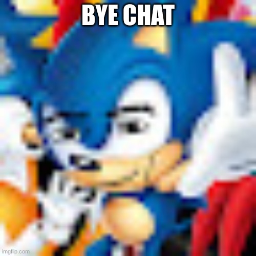 Manic the Manhog | BYE CHAT | image tagged in manic the manhog | made w/ Imgflip meme maker