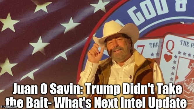Juan O' Savin: Trump Didn't Take the Bait- What's Next Intel Update  (Video) 